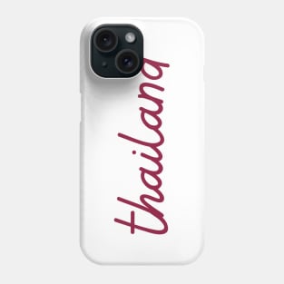 thailand - maroon red Phone Case