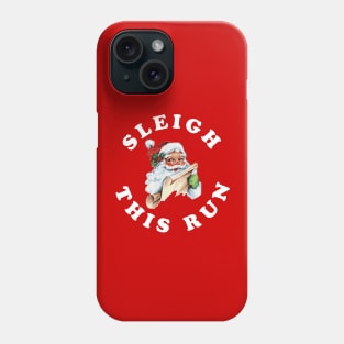 Christmas Running Sleigh This Run Runner Vintage Santa Phone Case