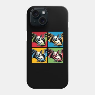 Night Wings Unleashed: Pop Art Bat Extravaganza Phone Case