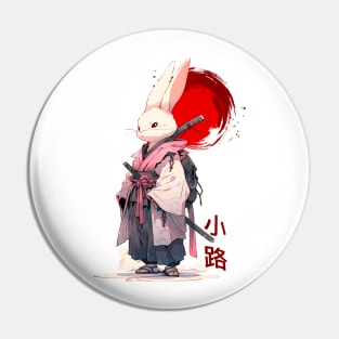 Bunny samurai Pin