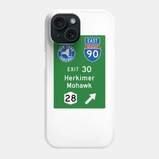 New York Thruway Eastbound Exit 30: Herkimer Mohawk Route 28 Phone Case