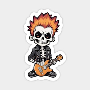 Punk Rock Skeleton 4 Magnet