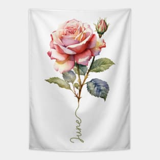 Rose - Birth Month flower for June Tapestry