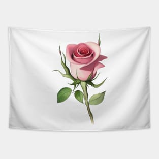 Large Pink Rose Tapestry