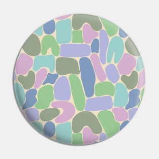 Colorful abstract shapes pattern in cool tones Pin