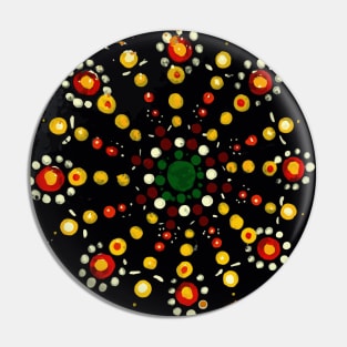 Dot Mandala - Painted by hand_Hand drawn Pin