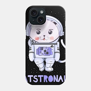 Catstronaut Space Astronaut T-shirt For Cat Lovers Phone Case