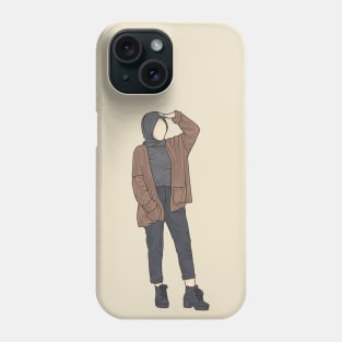 Black and Brown Moon Collection Phone Case