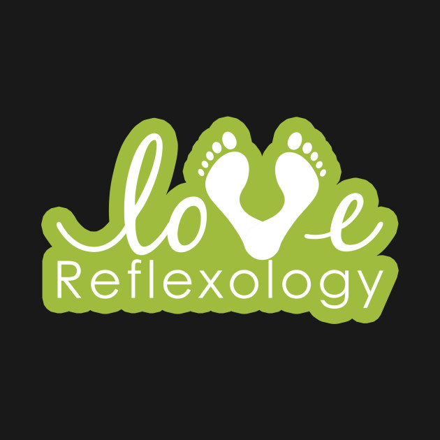 Love Reflexology - BACK of shirt placement (light green outline) by Balanceandharmonyforreflexologists