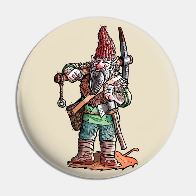 Gnomey Pin by Mark Arandjus