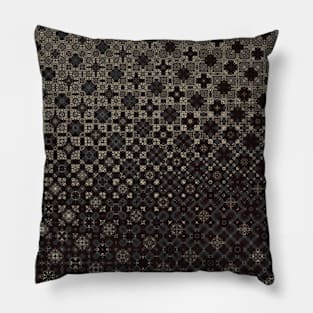 Black and White Transitioning Checkerboard Pattern - WelshDesignsTP002 Pillow