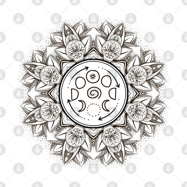 Discover Lotus Mandala 23 - Mandala - T-Shirt