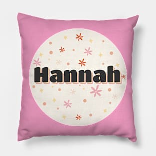 Hannah name cute design Pillow