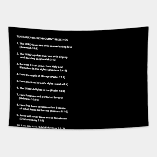 Ten blessings for yourself each day Tapestry