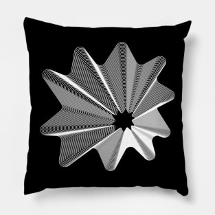 Spatial Sacred Mesh Vector Illustration Pillow