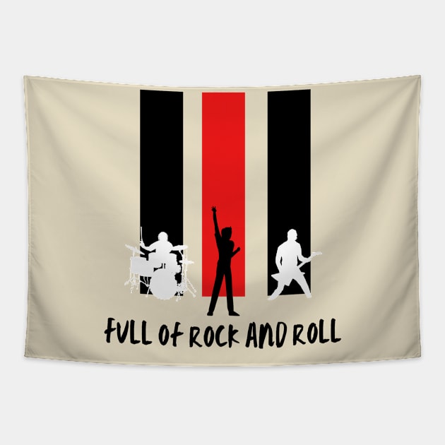 Full of Rock And Roll Tapestry by Creativity Haven