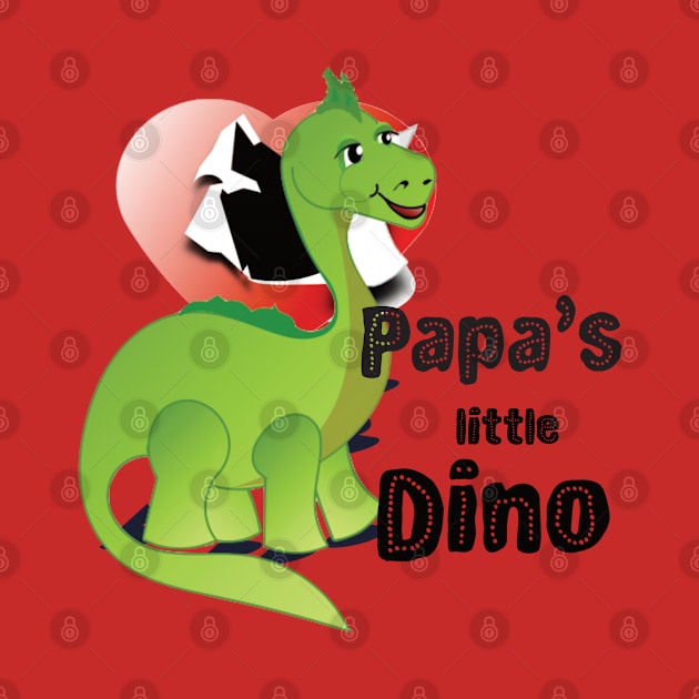 Papa's little Dino hatched from an open heart by Made2inspire