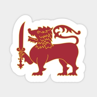 Sri Lankan Lion Logo Magnet