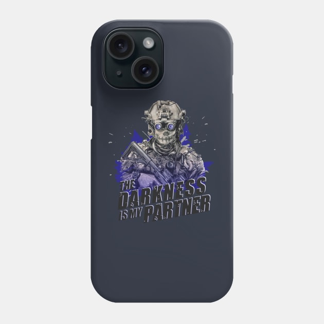 The Darkness is my Partner, Tacticool style Phone Case by Cataraga