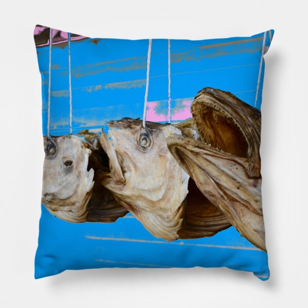 Fisch Kopf Norwegen / Swiss Artwork Photography Pillow by RaphaelWolf