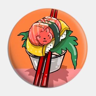 Sashimi Meow Pin