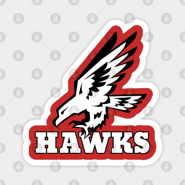 Hawks Mascot Magnet by Generic Mascots
