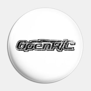 OpenRC black "worn" T-Shirt Pin