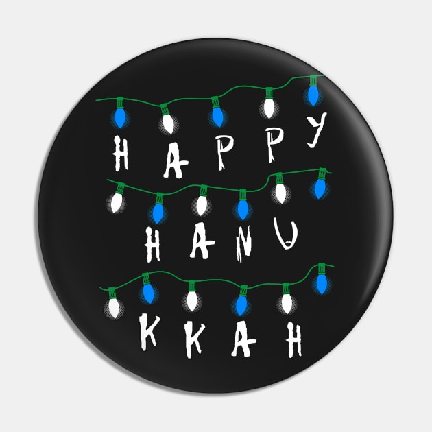 Stranger Happy Hanukkah Pin by SolarFlare