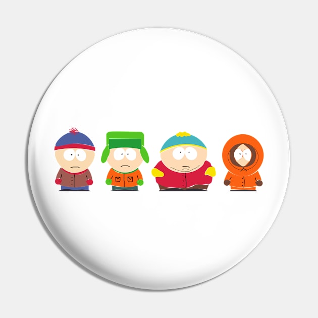 The South Park boys Pin by BadDrawnStuff