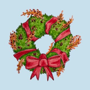 Warm Holiday Wreath T-Shirt