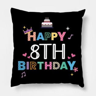 Happy Birthday 8. Geburtstag Pillow