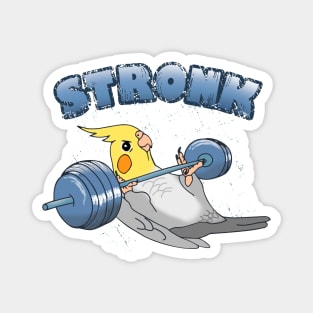 Stronk cockatiel fitness Parrot workout Magnet