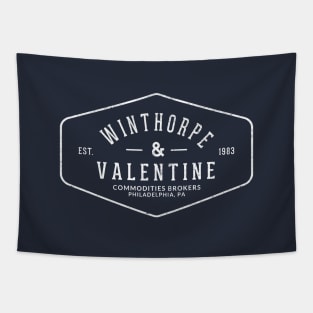 Winthorpe & Valentine Commodities Brokers - vintage logo Tapestry