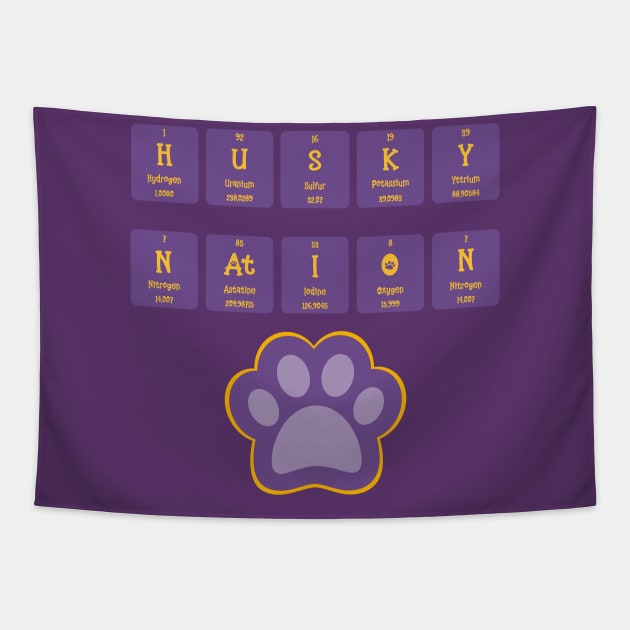 Husky Nation science fun Tapestry by Fun with Science