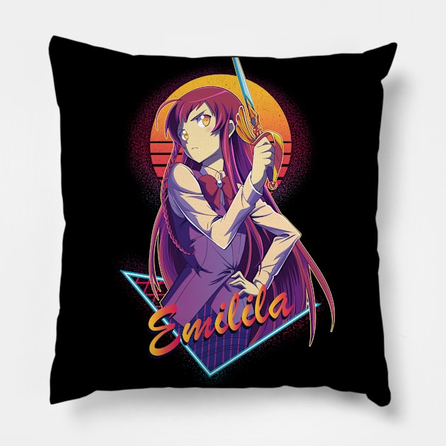 the devil is a part timer - Emilia Pillow by Hala Art