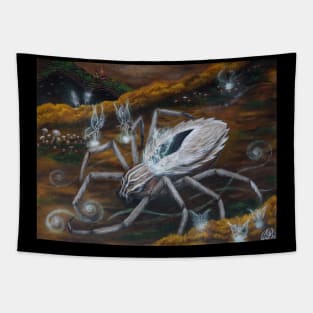 Diamond spider and a Fairy Queen Tapestry