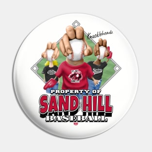 Knucklehead for Sand Hill Baseball Pin