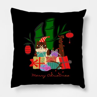 meowy christmas Pillow