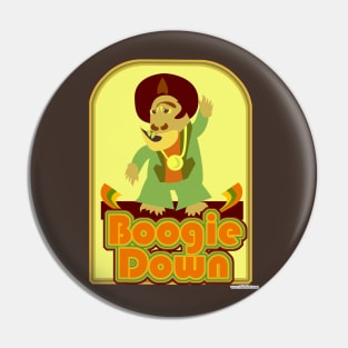 Boogie Down Disco Monster Pin