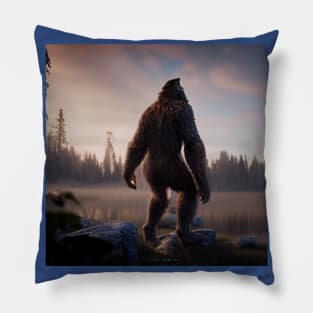 Sasquatch in Nature Pillow