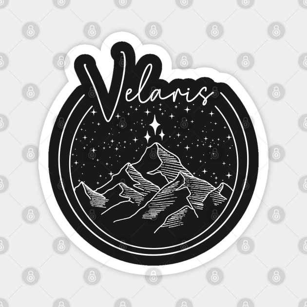 ACOTAR Velaris Logo White