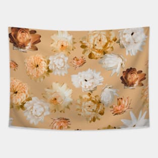 Peach Flowers Seamless Pattern Tapestry