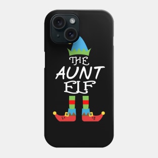 The Aunt Elf Matching Family Group Christmas Party SANTA Phone Case