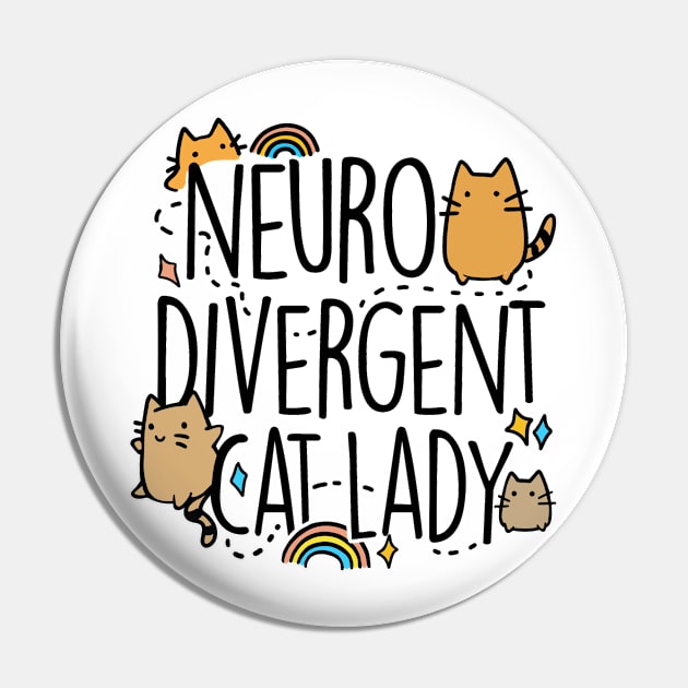 Neurodivergent Cat Lady Pin by Boots