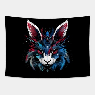 Patriotic Arctic Hare Tapestry