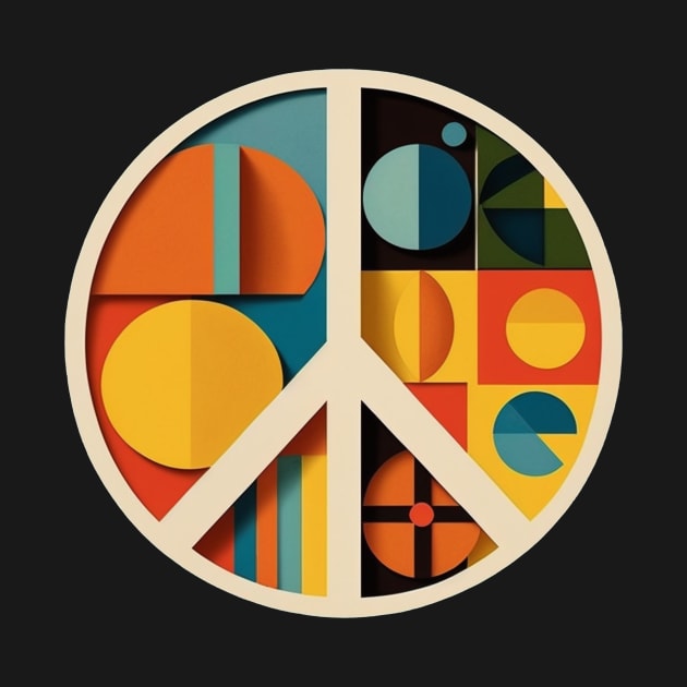 Geometric Peace Sign by TheJadeCat