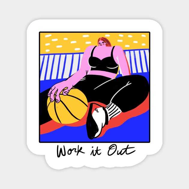 Work it out Magnet by visbii