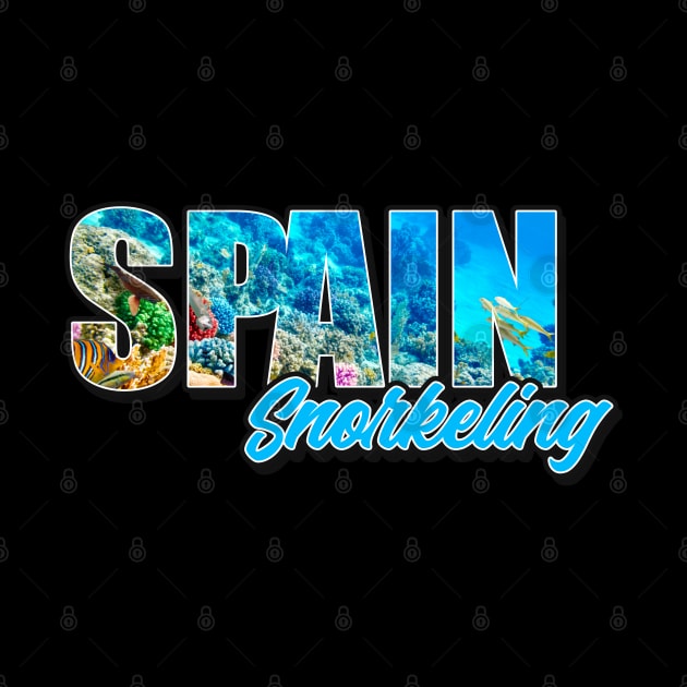 Spain snorkeling design. Perfect present for mom dad friend him or her by SerenityByAlex