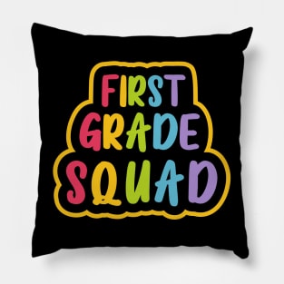 First Grade Squad Pillow