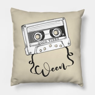 Good Vibes Ween // Retro Ribbon Cass Pillow